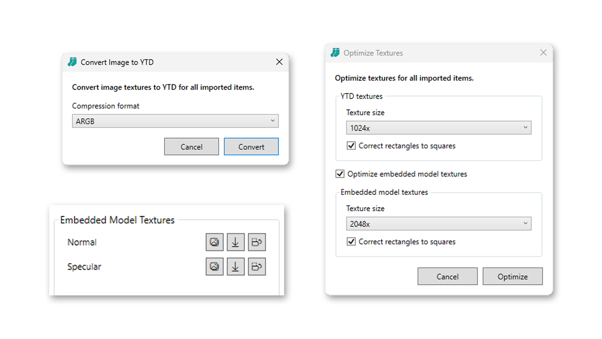 Texture conversion pipeline