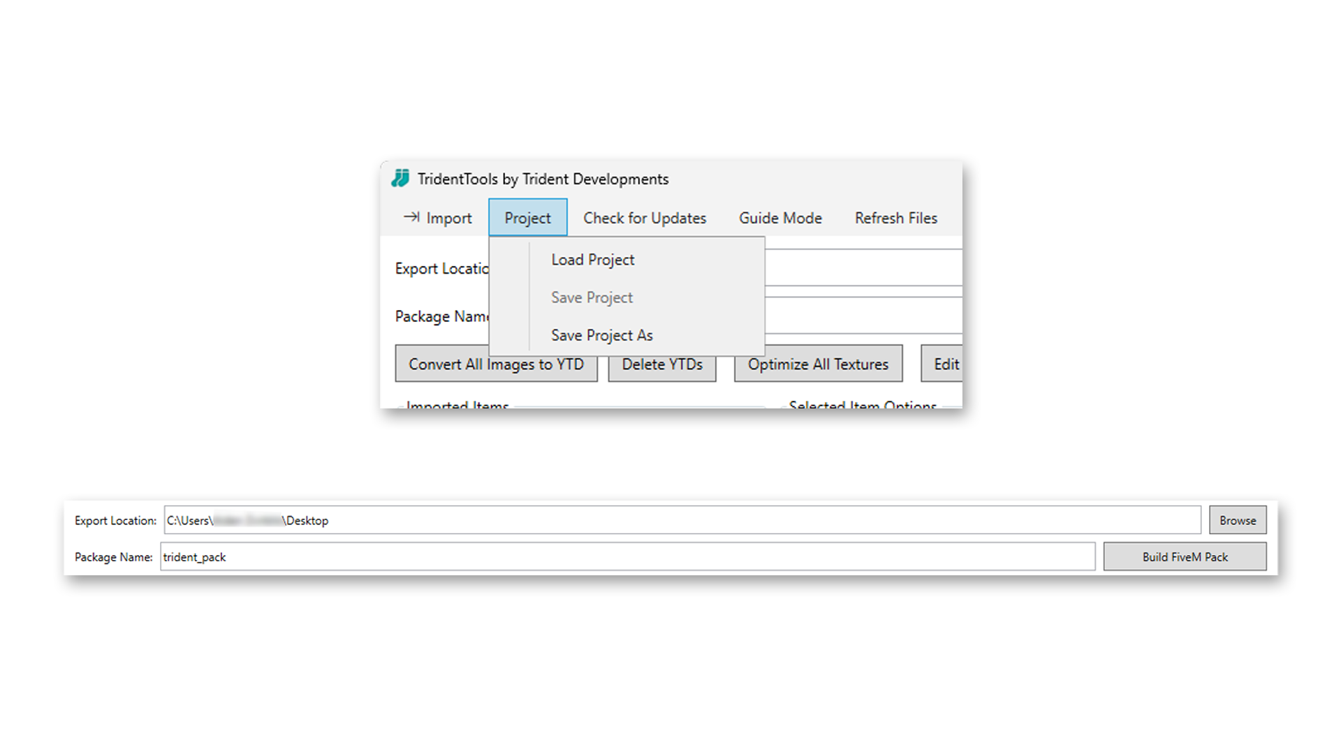 Build output with the final package